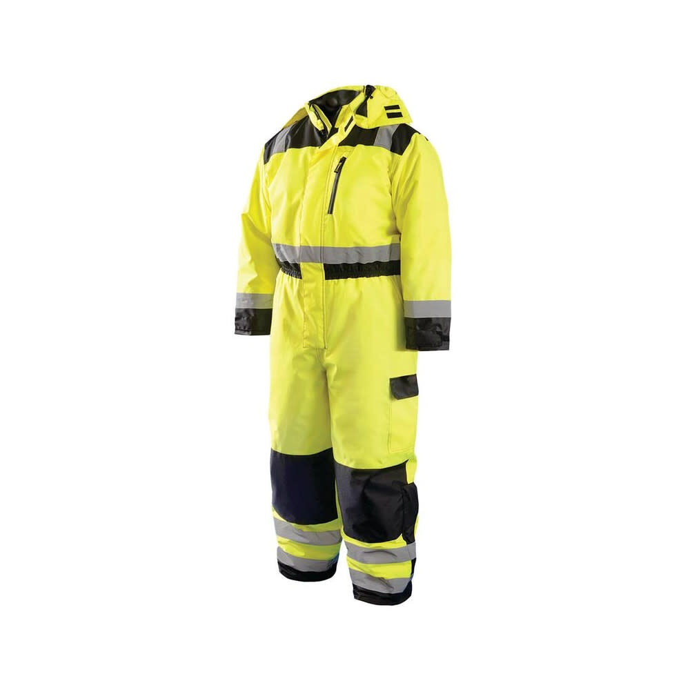 Hi-Vis Yellow Class 3 High-Visibility Winter Coverall Medium