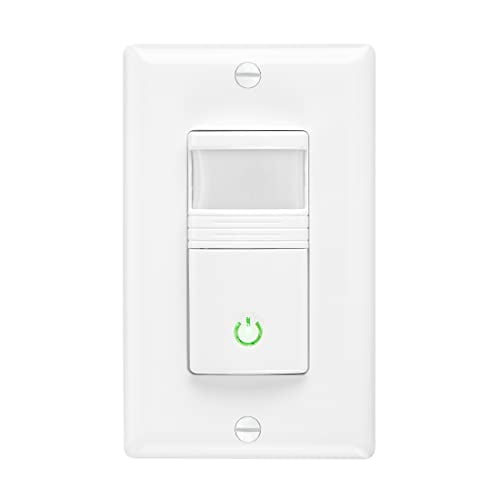 Occupancy Vacancy Motion Sensor PIR Wall Switch, 3-Way or Single Pole Wall Plate Included, Commercial or Residential, 120-277V$$Tools & Hardware Other