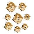 thumbnail image 1 of Occupation Firefighter Fire Man Icon Wood Buttons for Crochet Knitting Sewing DIY Craft - 0.75 Inch Small (12pcs), 1 of 7