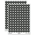 thumbnail image 1 of Occupation Mechanic Engineer Man Icon 200+ Round Stickers - Black - Matte Finish - 0.50" Size, 1 of 3