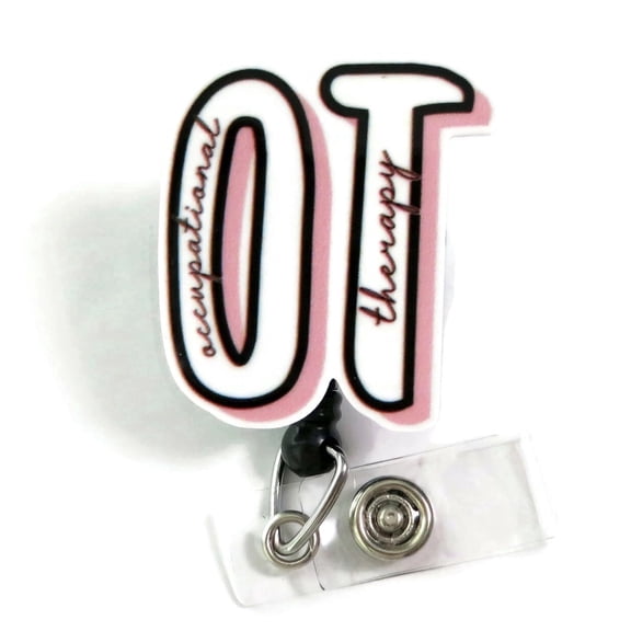 Occupational Therapist Badge Reel, OT ID Holder, Therapy Gift, OT Graduation or Thank You