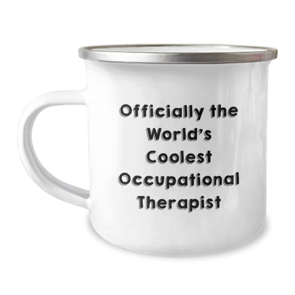 Occupational Therapist Gifts for Christmas - Funny World's Coolest OT Camping Mug, Gifts from Friends to Occupational Therapist Men