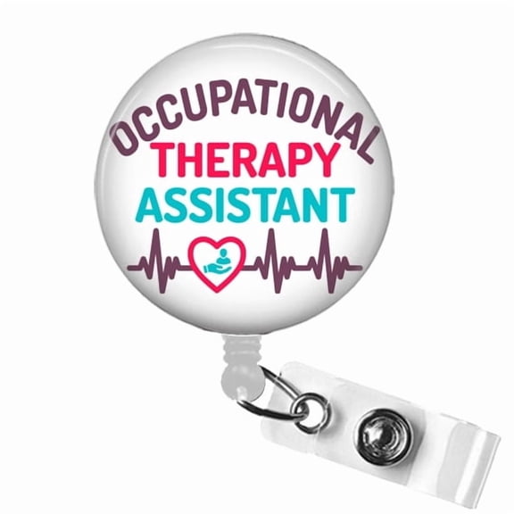 Occupational Therapy Assistant Badge Reel OTA ID Clip, Grad Gift, OT Month or Therapy Staff Gift | Scrapheart