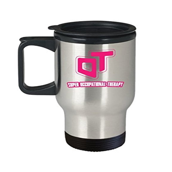 Occupational Therapy Coffee Travel Mug - OT Super - Therapists Gifts -14 Oz Stainless Steel Cup
