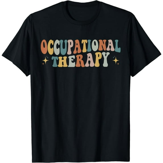 Occupational Therapy -OT Therapist OT Month Groovy Retro T-Shirt