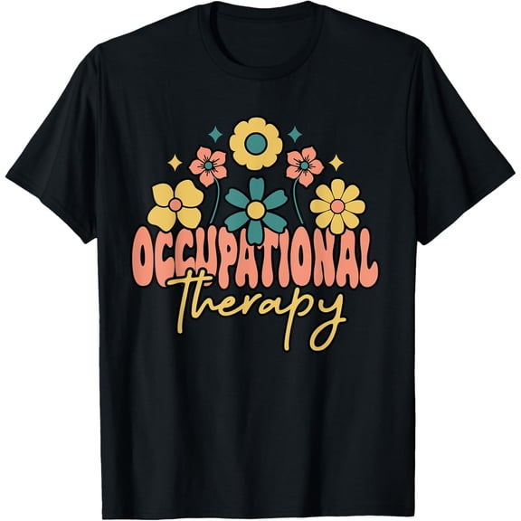 Occupational Therapy Pediatric OT Therapist Cute Groovy T-Shirt