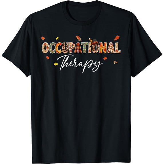 Occupational Therapy Pumpkin Autumn Tree Fall Leaves T-Shirt - Walmart.com