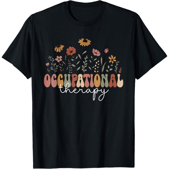 Occupational Therapy Retro Wildflower OT For Women T-Shirt
