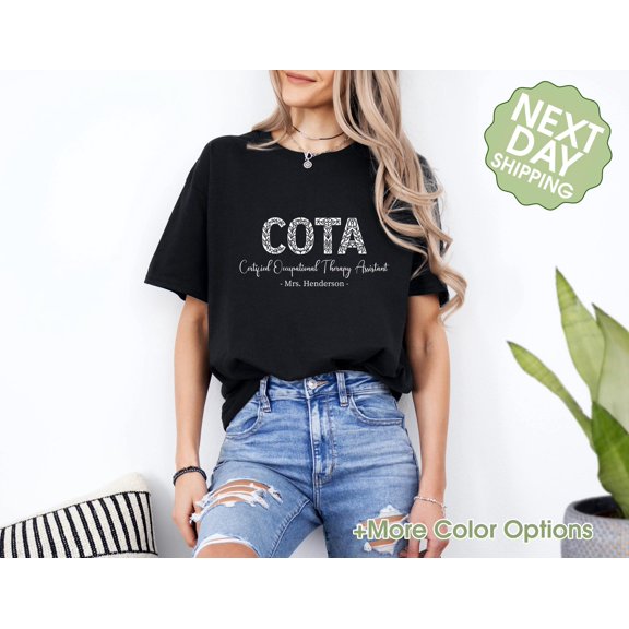 Occupational Therapy Shirt Custom Name Personalized Pediatric OT Tee Soft Heather Cotton P