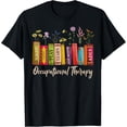 thumbnail image 1 of Occupational Therapy Wildflower Book OT Therapist Assistant T-Shirt, 1 of 4