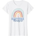 thumbnail image 1 of Occupational Therapy Worker OT Boho Rainbow Retro Gift T-Shirt, 1 of 3
