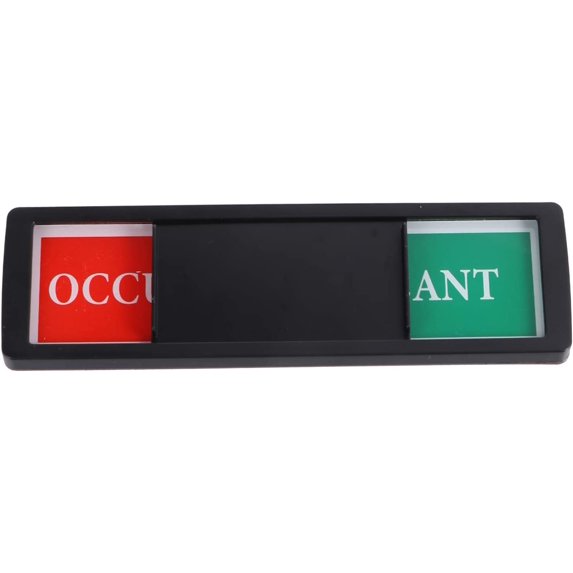 Balacoo Privacy Sign Vacant Occupied Sign Privacy Slide Door Sign Occupied and Unoccupied Signs Self Adhesive and Magnetic Backing for Home Office Restroom Conference Hotel Hospital (Black)