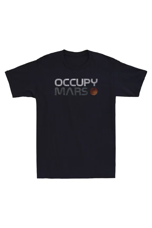 Occupy Mars Funny Astronomy Space Explorer Astronaut Universe Unisex T-Shirt