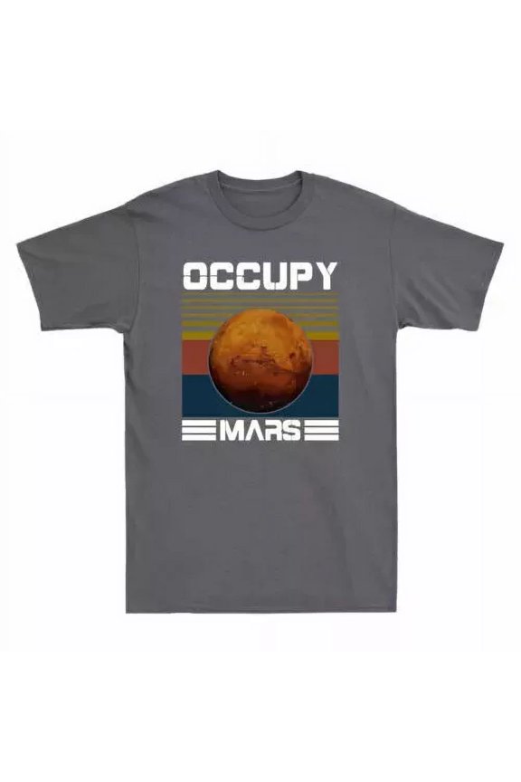 Occupy Mars In Space Science Men'S T-Shirt Unisex S-5XL Hot Trending Shirt, Vintage Birthday Gift