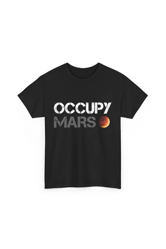 Occupy Mars Shirt, Astronomy Space Explorer Rocket Science T-Shirt
