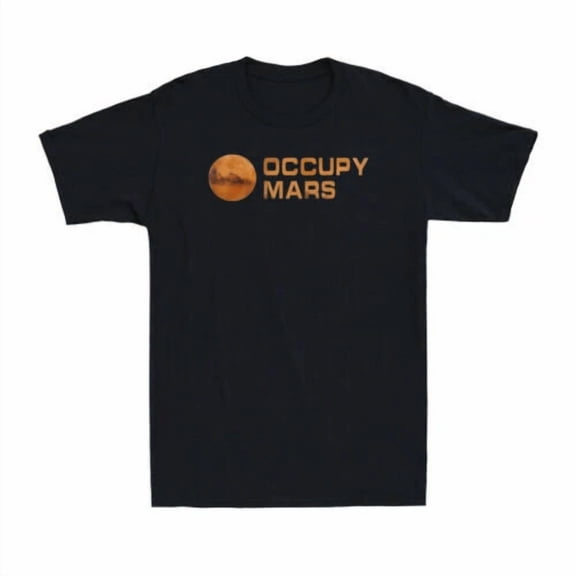 Occupy Mars Shirt Musk Perseverance Rover Insignia Classic Retro T-Shirt