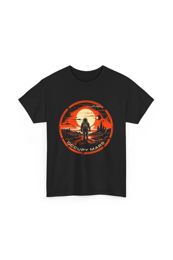 Occupy Mars T-Shirt, Terraforming Space Explorer Astronaut T-shirt