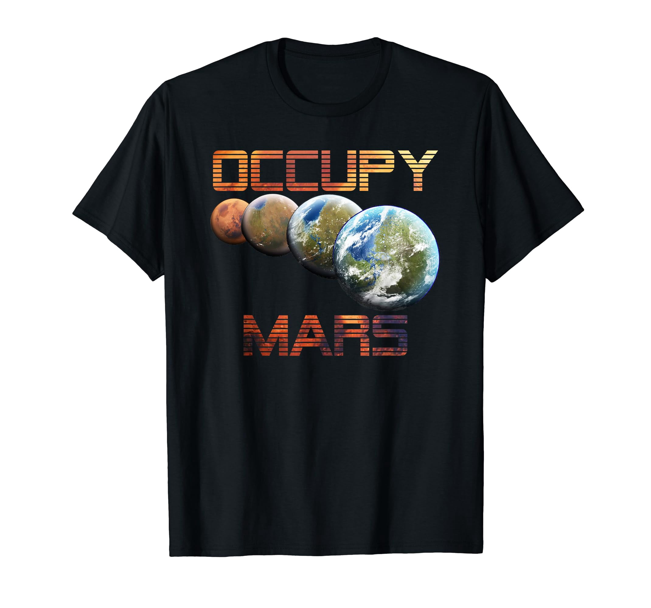 OCCUPY MARS As Worn By Elon Musk Printed T-shirt 9076