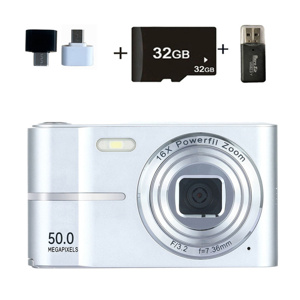 OceAura 1080P Digital Camera 50MP 16X Digital Zoom Compact Point and ...
