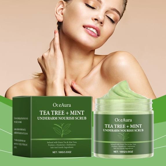 OceAura Body Scrub, Deep Cleansing Soft Firming Nourishing Moisturizing Hydrating Body Exfoliating Cream