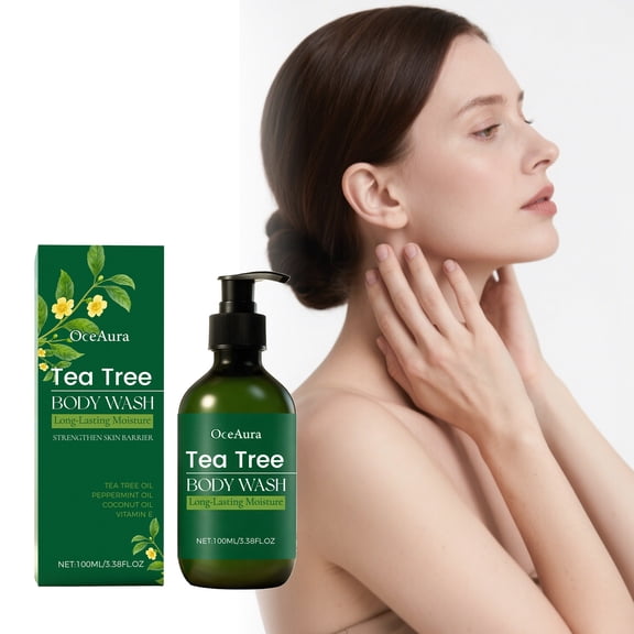 OceAura Tea Tree Refreshing Body Wash Is Hydrating, Nourishing, Refreshing, Moisturizing And Rich In Foam For Daily Cleansing And Bathing