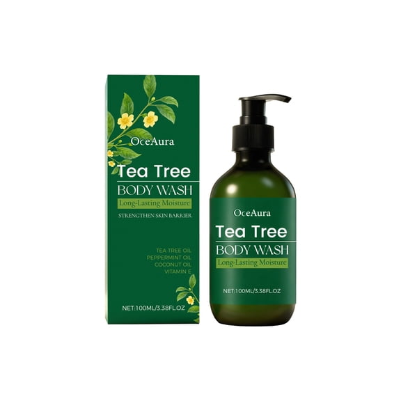OceAura Tea Tree Refreshing Body Wash Is Hydrating, Nourishing, Refreshing, Moisturizing And Rich In Foam For Daily Cleansing And Bathing
