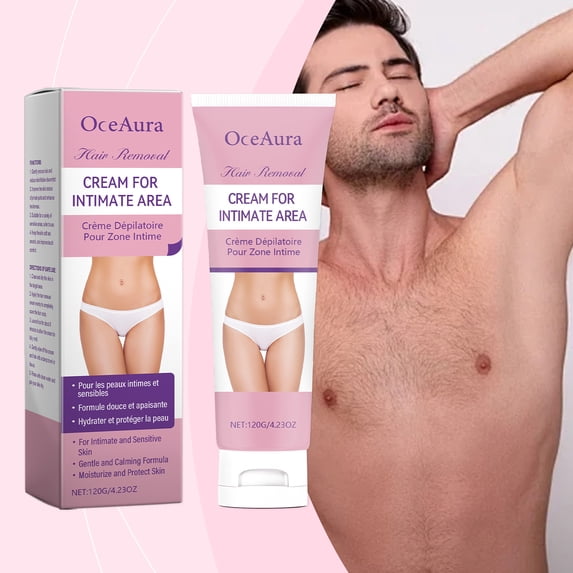 OceAura This Gentle Depilatory Cream For Both Men And Women Gently Cleanses The Body, Moisturizing And Smoothing The Skin