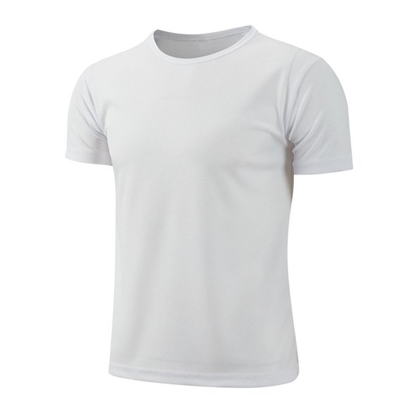 Ocealan Boys' Gym Sports Workout Shirts 3-16 Years Quick Dry Running Tee Short Sleeve Athletic White M
