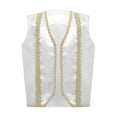 thumbnail image 1 of Ocealan Child Arabian Prince Street Dance Waistcoat Silky Regal King Blazer Vest Lamp Shirts White 6, 1 of 5
