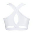 thumbnail image 1 of Ocealan Girls Crisscross Back Sports Bra Gymnastics Dance Sports Crop Top Yoga Shirts White 10, 1 of 5