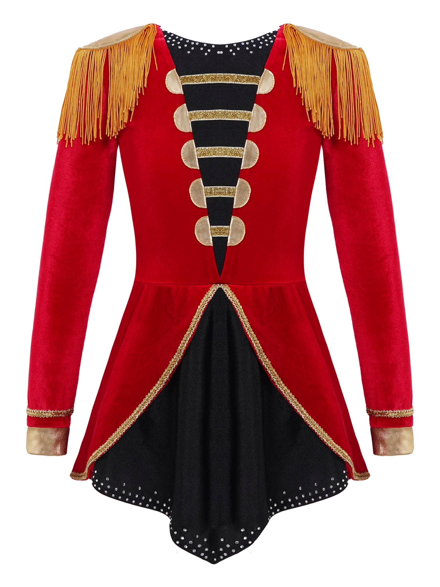 Girls Drum Majorette Costume – Includes Dress And Hat With Feather, By Dress Up America - View #10