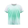 thumbnail image 1 of Ocealan Kids Boys Breathable Sports Shirt T-shirt Short Sleeve Athletic Tops Soccer Jersey for White S, 1 of 7