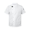 thumbnail image 1 of Ocealan Mens Womens Unisex Kitchen Work Uniform Chef Coat Cook Jacket Restaurant Kitchen Chef Top White Short Sleeve M, 1 of 7