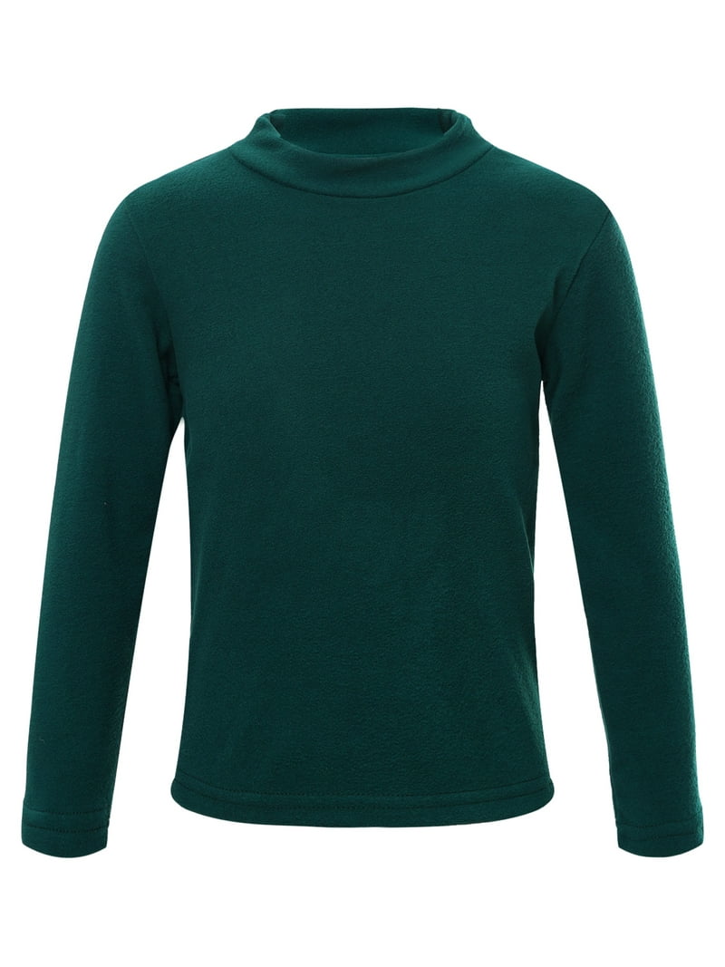 Ocealan Toddler Girls Boys Fleece Baselayer Thermal Shirt Tee Long