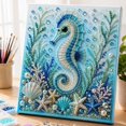 thumbnail image 1 of Ocean 3D Pearl Art Diamond Painting Kit, Sparkling Coastal Decor Wall Art for Adults, Relaxing DIY Craft Hobby with Marine Life Motifs for Home Office Bedroom, 1 of 6