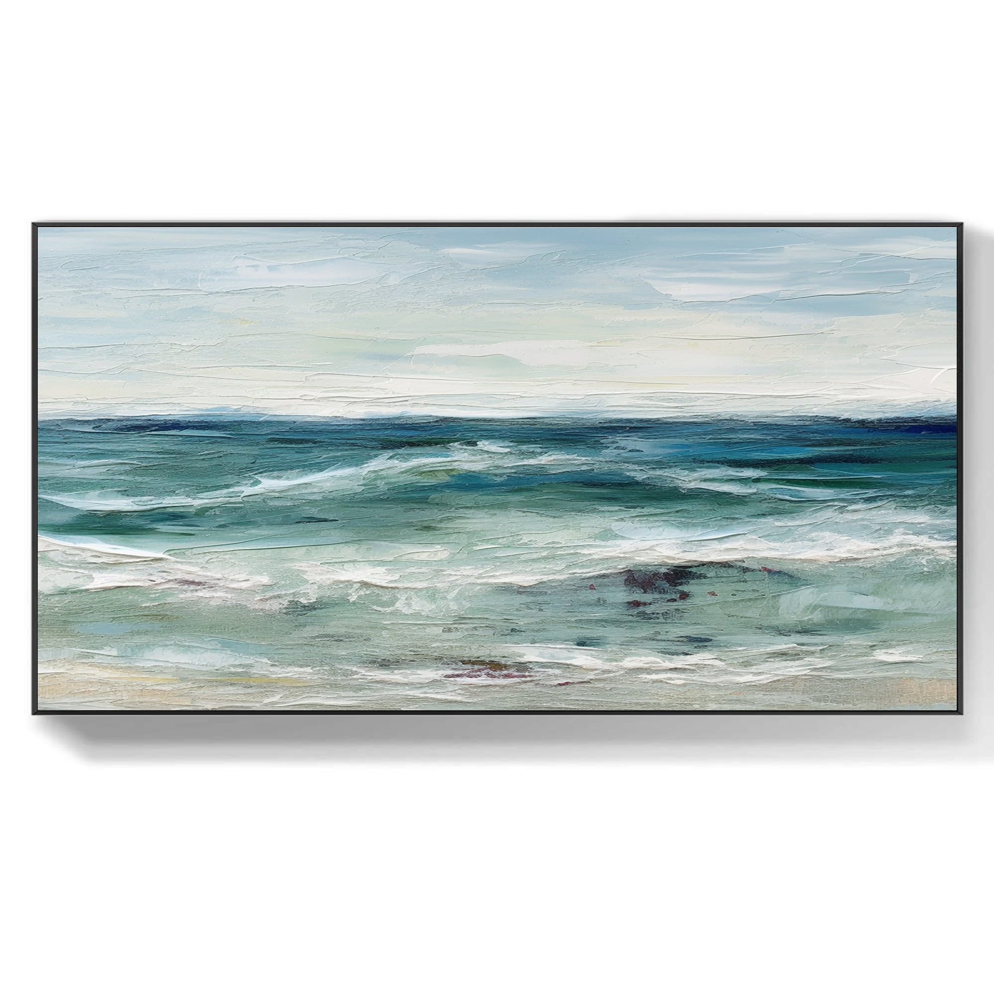 Tableau Abstrait De Mer - Art Mural Multi-canvas Imprimé Sur Toile - Prêt à Accrocher