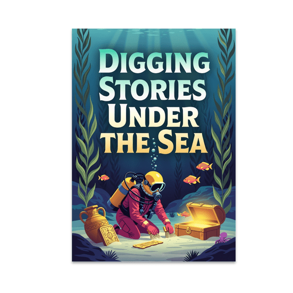 Ocean Adventure Art - Underwater Explorer - 13x19 Poster Print