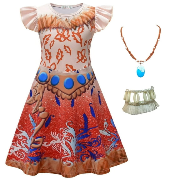 Ocean Adventure Princess Costume w/Accessories for Girls Halloween Pretend Play Dress Up, Size 7-8Y