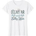 thumbnail image 1 of Ocean Air Salty Hair Summer Vacation Beach Starfish Seahorse T-Shirt, 1 of 3