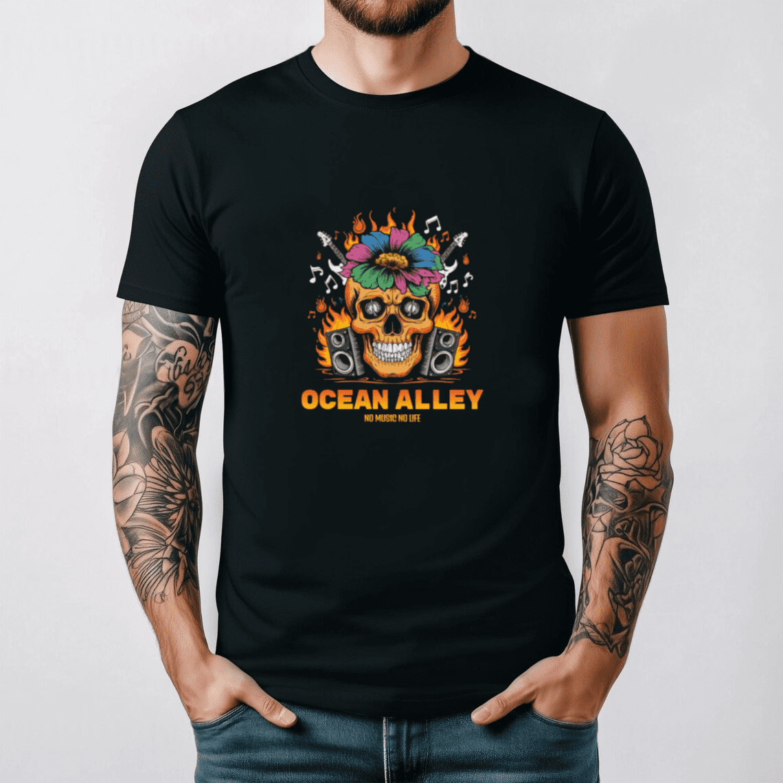 Ocean Alley Psychedelic Surf Rock Band Music Fan Apparel Unisex T-Shirt, up to size 3XL.