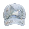 thumbnail image 1 of Ocean Animal Baseball Cap Pastel Coastal Sun Hat Adjustable Breathable 3D Embroidery Rhinestone Beach Hat for Women Summer Outdoor, 1 of 2