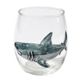 thumbnail image 1 of Ocean Animal Drinking Glass, 3D Marine Life Stemless Tumbler(Shark) | 3D Sea Creature With Smooth Rim And Thick Base, Coastal Glassware For Wine, Whiskey, Cocktails And Ocean Lover Gifts, 1 of 4