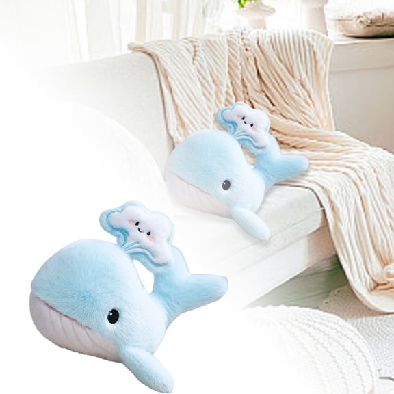 Ocean Animal Flannel Cushion Cover Soft Kids Bedroom Couch Sofa Stuffed Pillow Insert