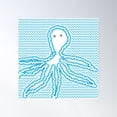 thumbnail image 1 of Ocean Animal Octopus Poster Wall Art, Modern Wall Decor For Living Room Bedroom, 30x30 UNFRAMED, 1 of 3
