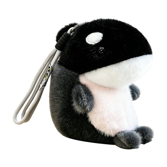 Ocean Animal Plush Keychain - Dolphin, Orca, Shark, Seal | Marine-Themed Bag Charm and Car Key for Women Men