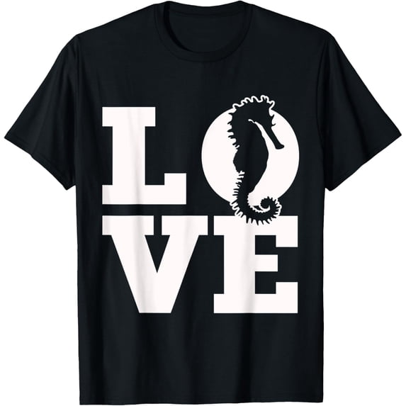 Ocean Animal Seahorse Valentines Day Gift Seahorse T-Shirt