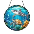 Ocean Animal Suncatcher – Stained Glass Style Coastal Window Decor ...