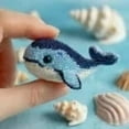 thumbnail image 1 of Ocean Animals 3D Diy Beadwork Craft Kits,Complete Starter Kit with Full-Color Instructions Whale Bead Embroidery, 1 of 9