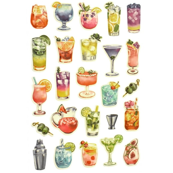 Ocean Animals 3D Foam Sticker Sheet, 1-Inch, 36-Piece