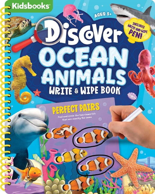 Discover Ocean Animals Write & Wipe Activity Book